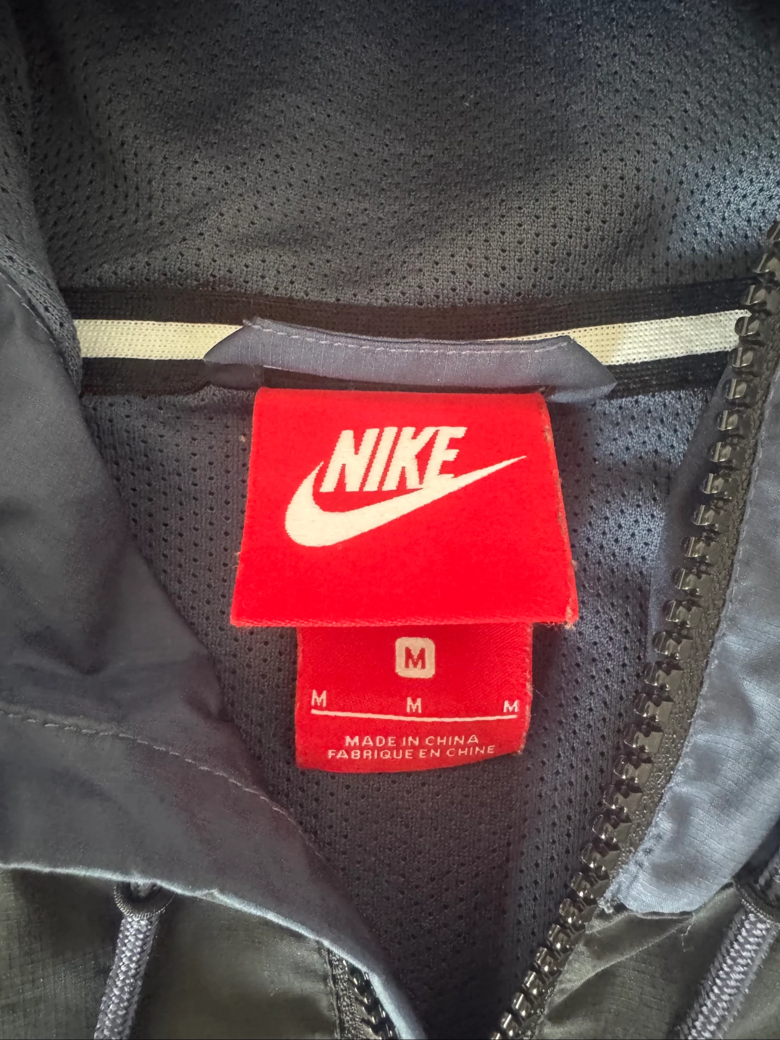 Nike Windrunner Hooded Jacket Windbreaker Navy Black White Y2K Streetwear M – photo 4